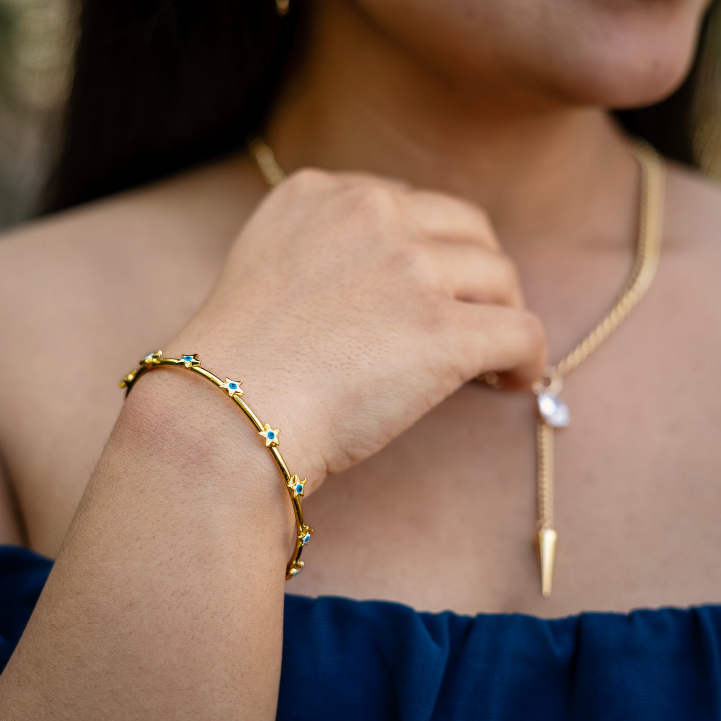 Starry Charm 18K Gold-Plated Anti-Tarnish Bracelet