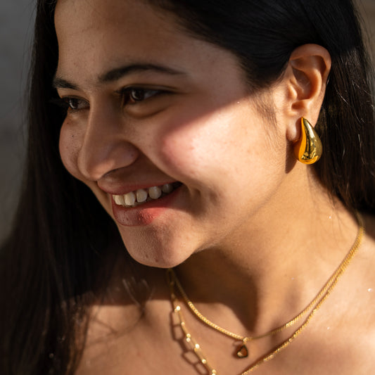 Chunky Tear Drop Earring