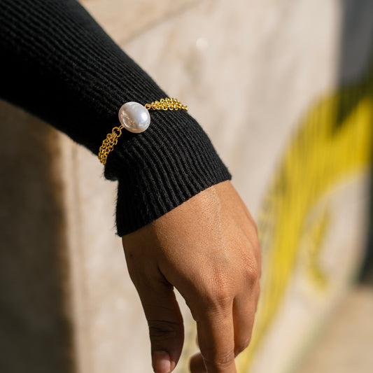 Pearl Chain Bracelete