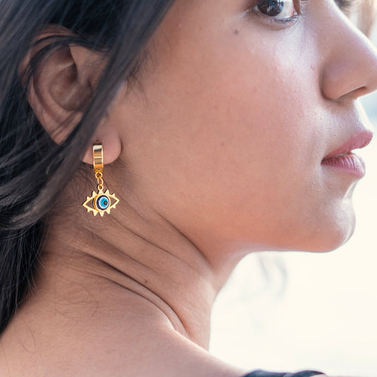 Dangle Evil Eye Earring
