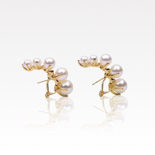 Vertical Pearl Earring