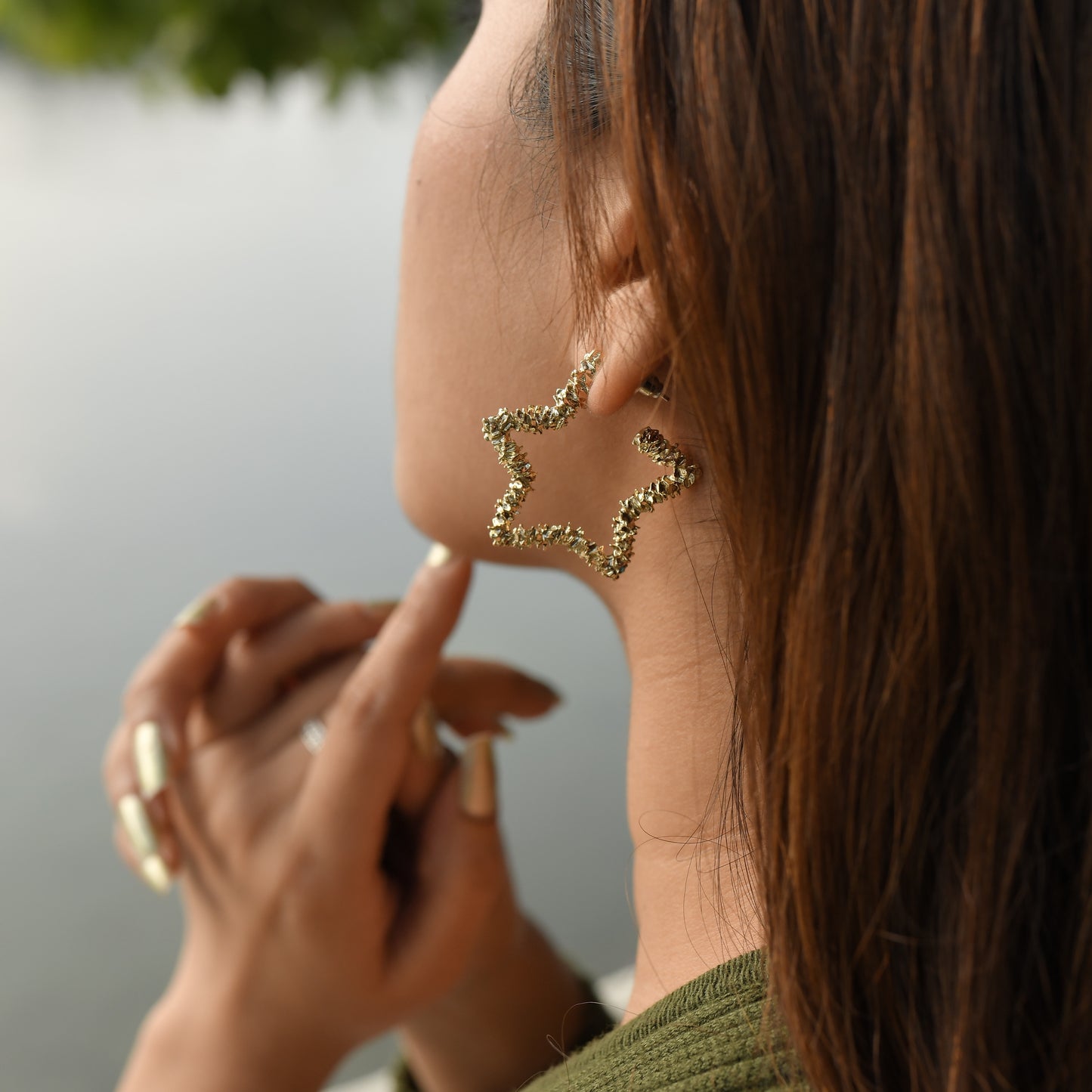 18K Gold Plated Star Shine Earring
